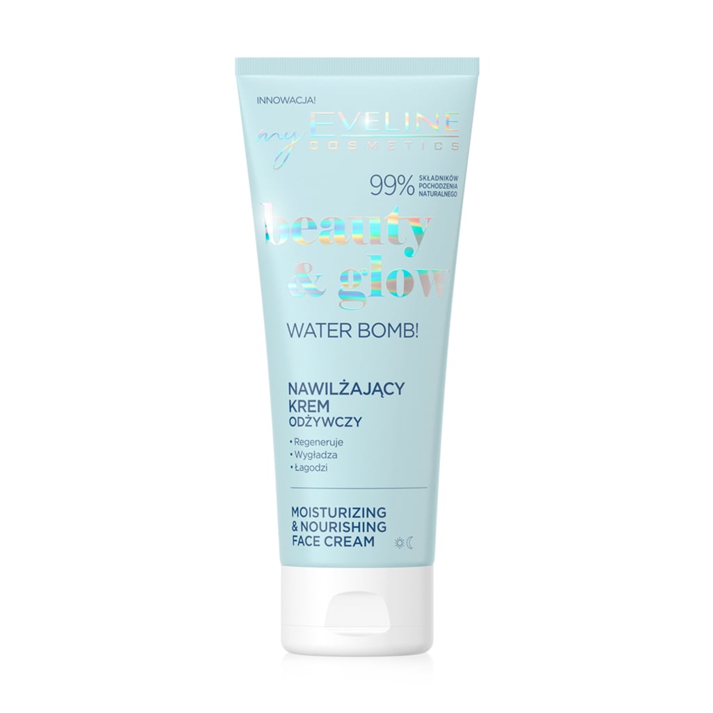 Зволожувальний заспокійливий крем для обличчя Eveline Cosmetics Beauty &amp; Glow, 75 мл